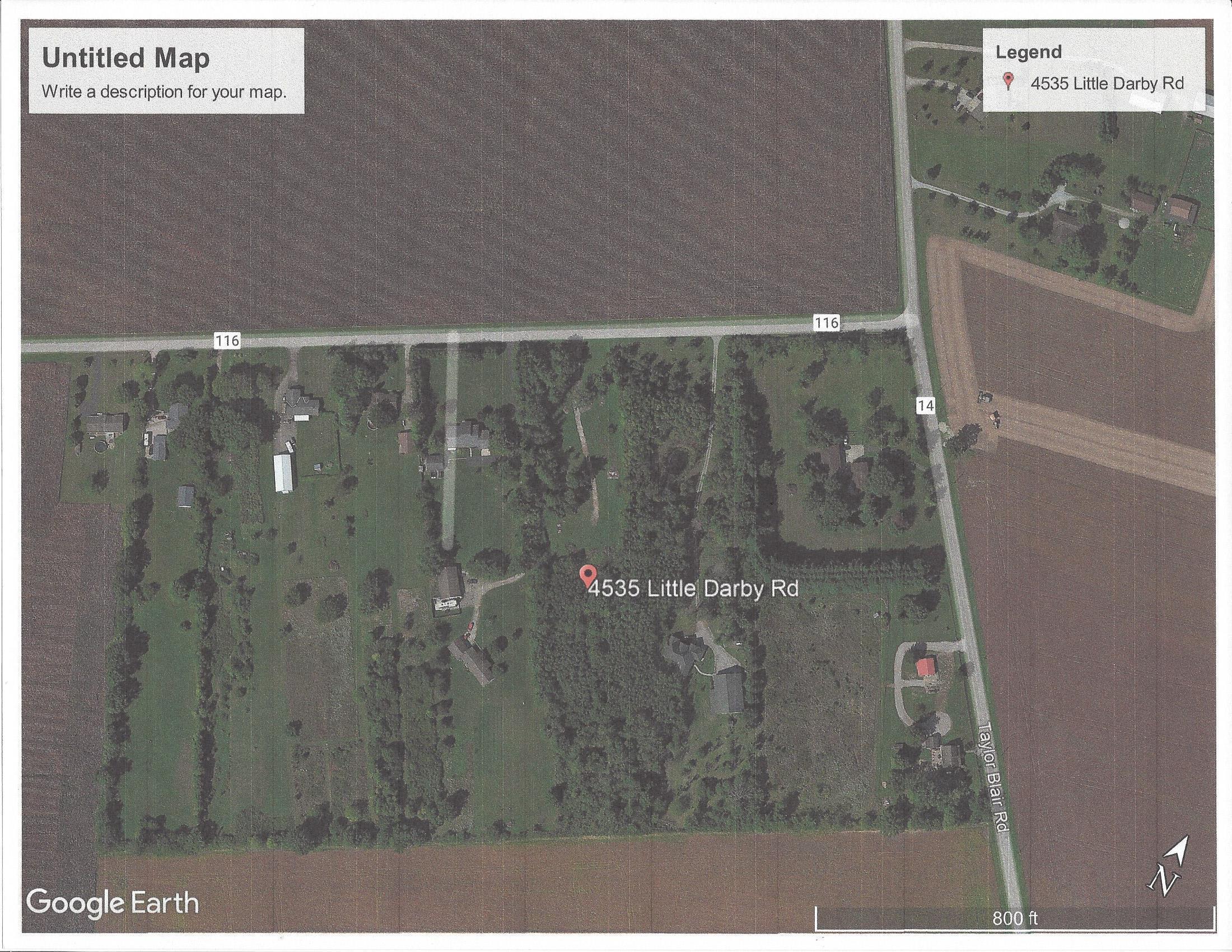 4535 Little Darby Road London, OH 43140 - Photo 1 of 3 Overhead view