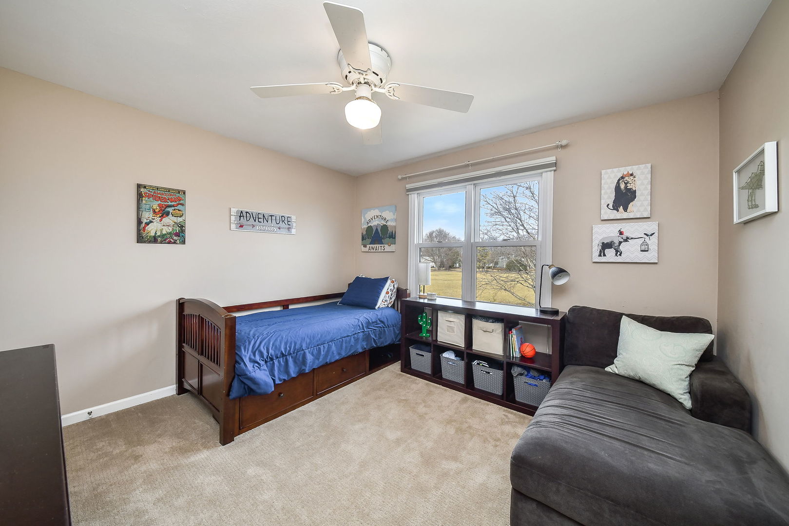 75 Hawkins Circle Wheaton, IL 60189 - Photo 27 of 45 a bedroom with furniture and a window