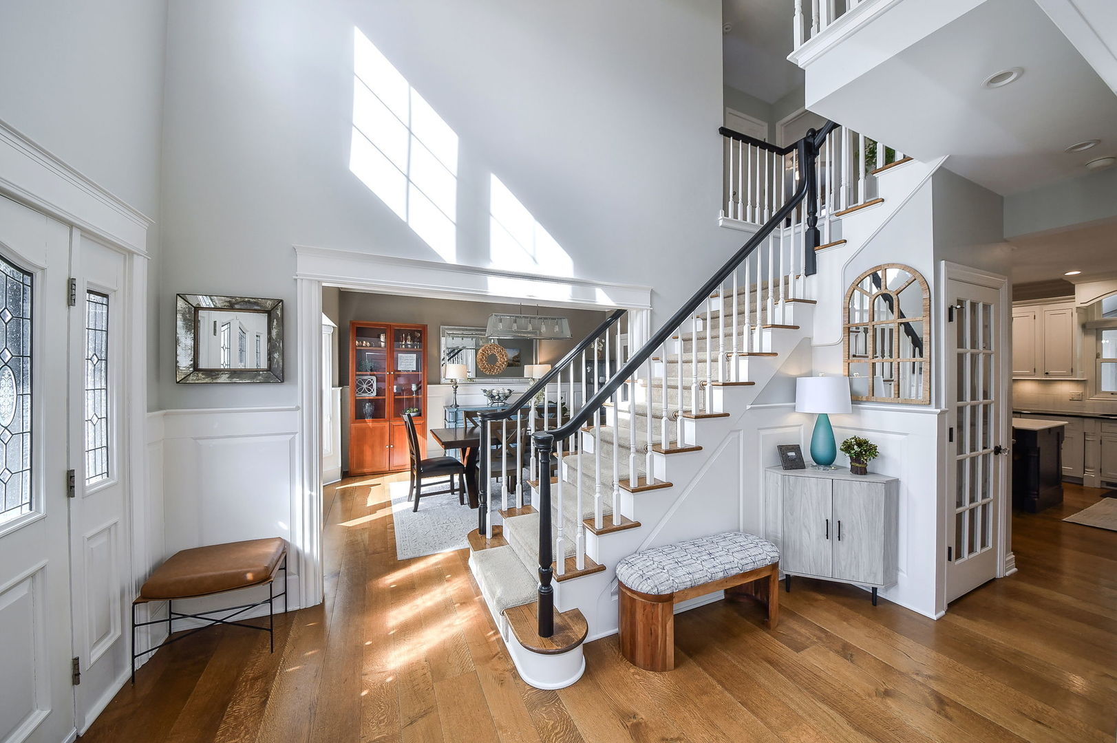 75 Hawkins Circle Wheaton, IL 60189 - Photo 4 of 45 a view of entryway livingroom and hall with wooden floor