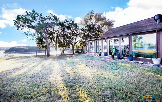 a view of outdoor space with garden