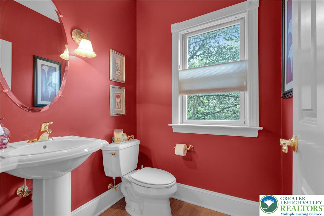 774 Lahr Road Nazareth, PA 18064 - Photo 25 of 58 a bathroom with a sink a toilet and mirror