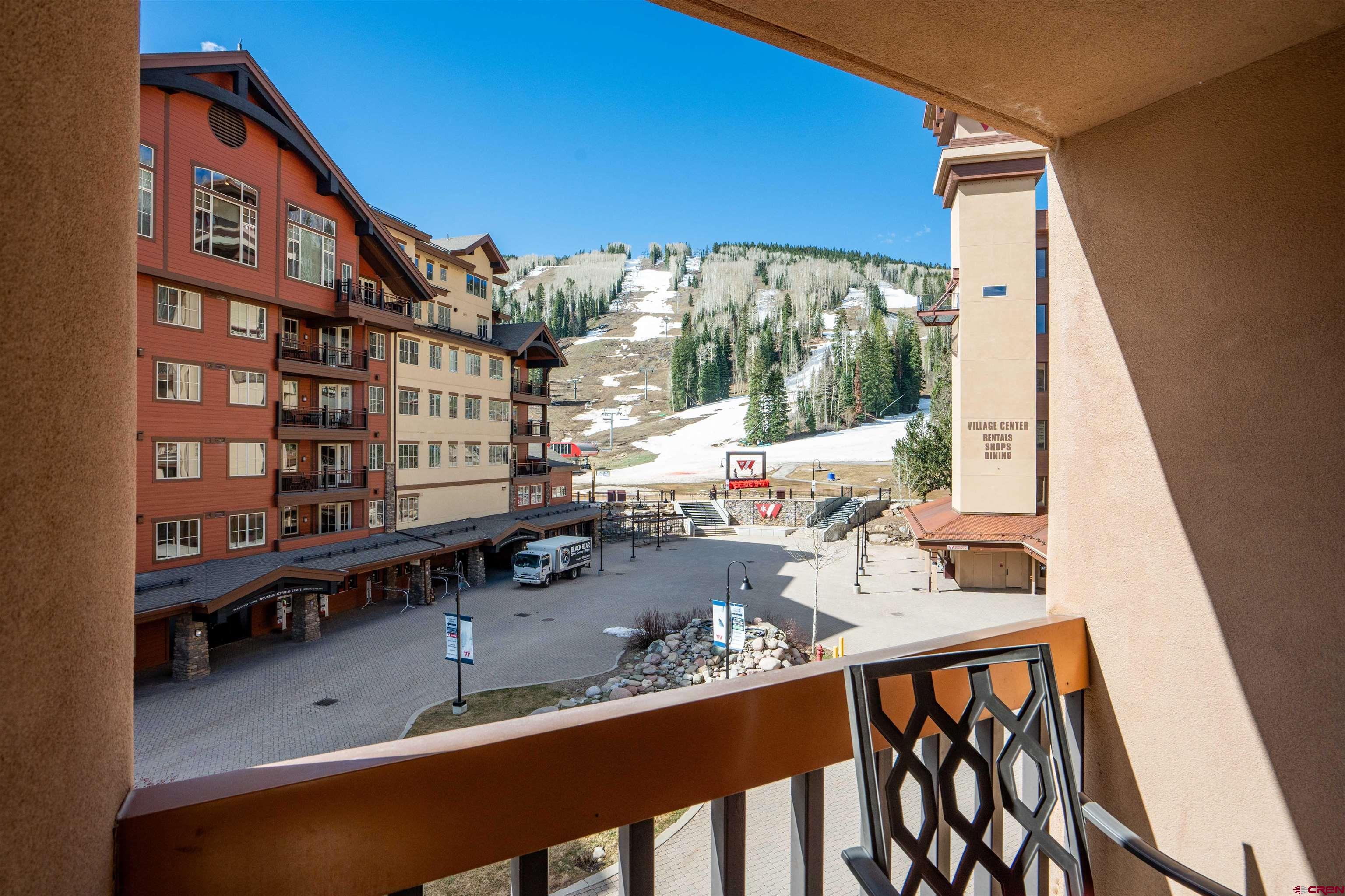 71 East Needles Road, Unit 337 Durango, CO 81301 - Photo 22 of 45 a view of a chairs and table in a balcony