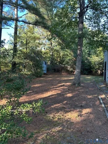 a view of backyard with green space