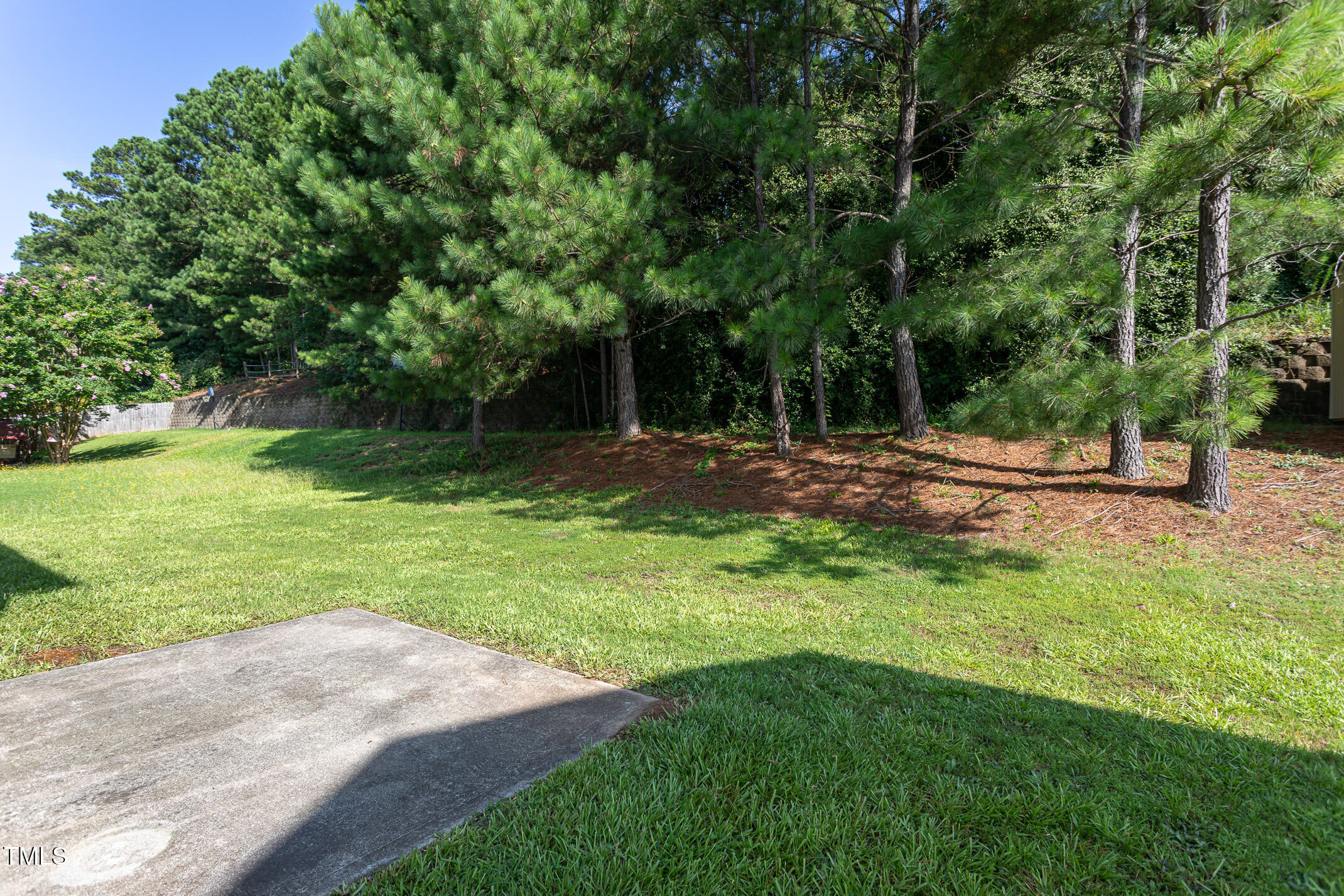 601 Weeping Willow Drive Durham, NC 27704 - Photo 18 of 36 a backyard of a house with lots of green space