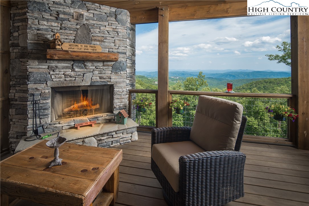 103 Dugger Rdg Trail Boone, NC 28607 - Photo 13 of 49 a view of balcony with furniture and wooden floor