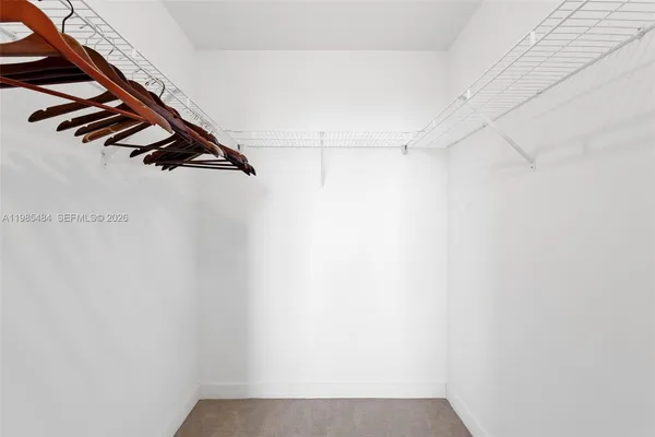 a view of walk in closet