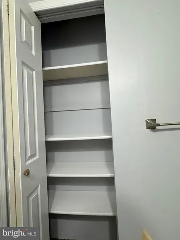 a close view of closet