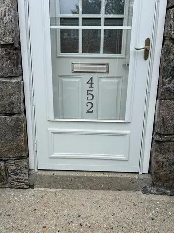 a view of front door
