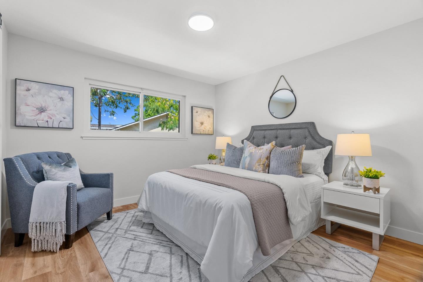 3763 Xavier Court Campbell, CA 95008 - Photo 20 of 41 a bedroom with bed and a couch