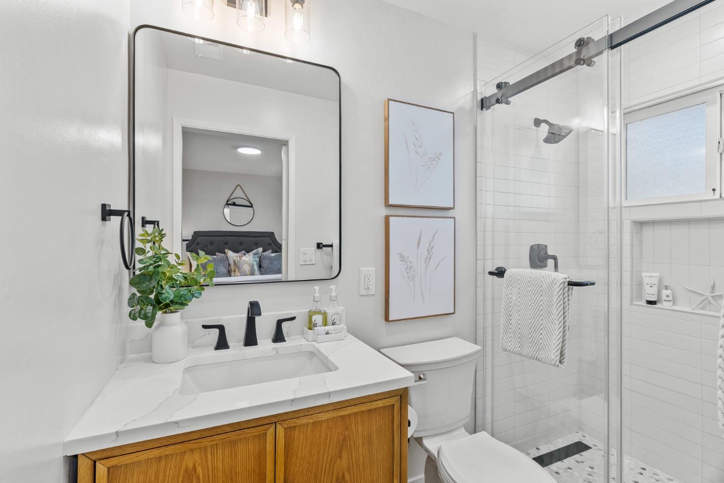 3763 Xavier Court Campbell, CA 95008 - Photo 21 of 41 a bathroom with a sink a toilet and shower