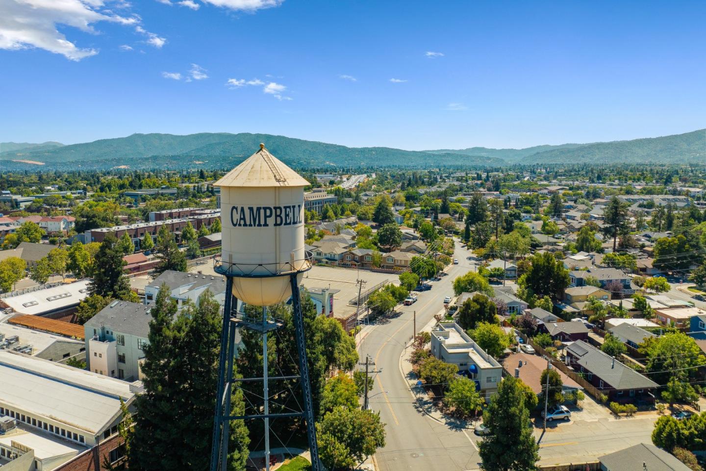3763 Xavier Court Campbell, CA 95008 - Photo 34 of 41 an aerial view of a city with lots of residential buildings