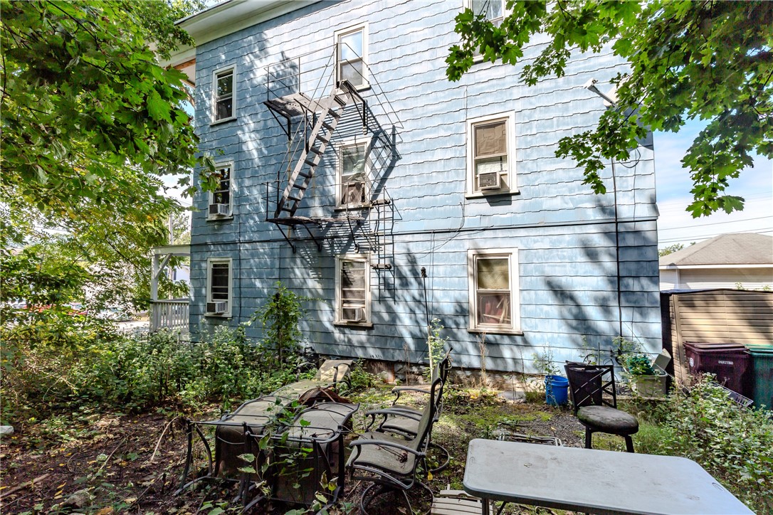 exterior rear of building