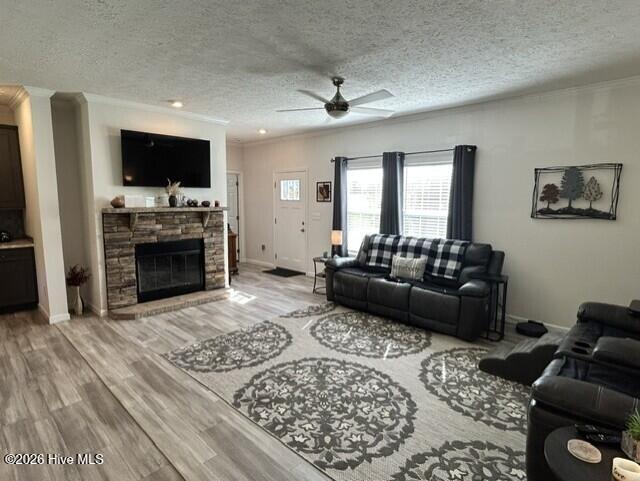 11675 Straight Gate Road Whitakers, NC 27891 - Photo 14 of 25 Living Room with Fire place