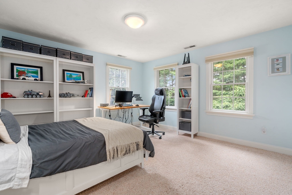 8 Stoneybrook Circle Andover, MA 01810 - Photo 24 of 37 a bedroom with a bed a computer on desk and a window
