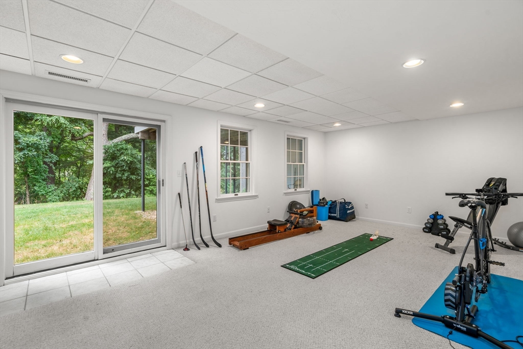 8 Stoneybrook Circle Andover, MA 01810 - Photo 30 of 37 a view of a room with gym equipment