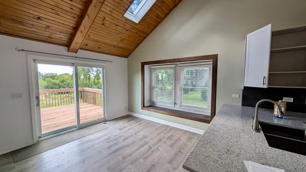 a room with window