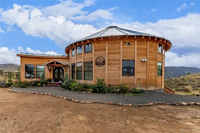 a front view of a house