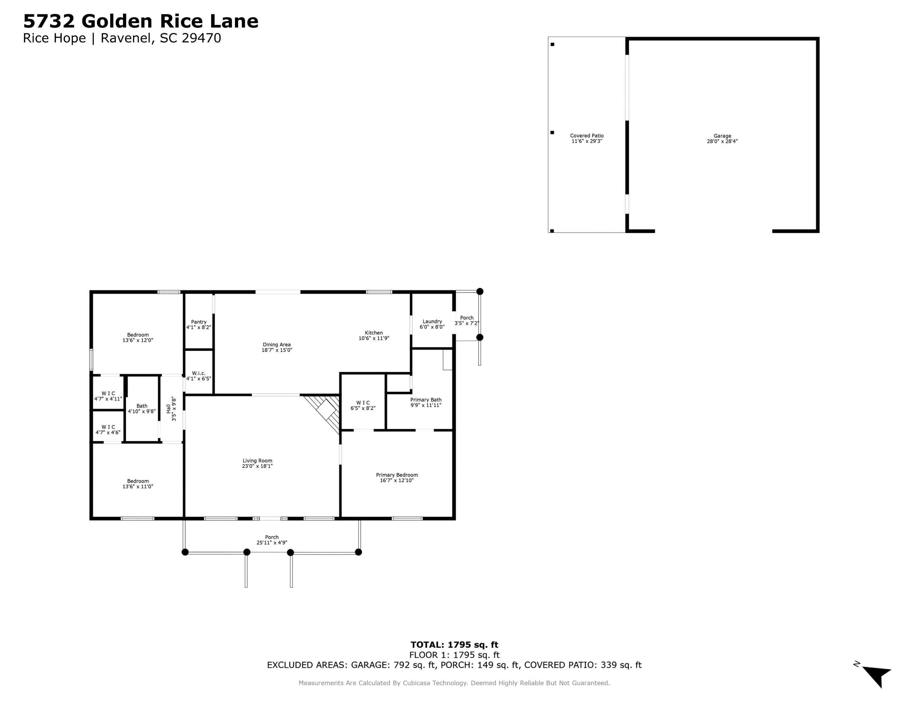5732 Golden Rice Lane Ravenel, SC 29470 - Photo 54 of 54 floorplan