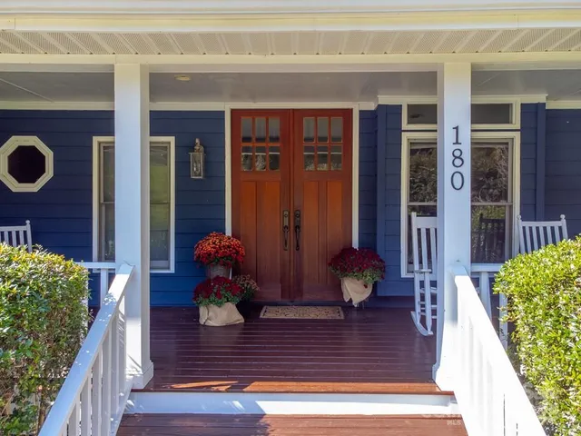 a view of a entryway front of house