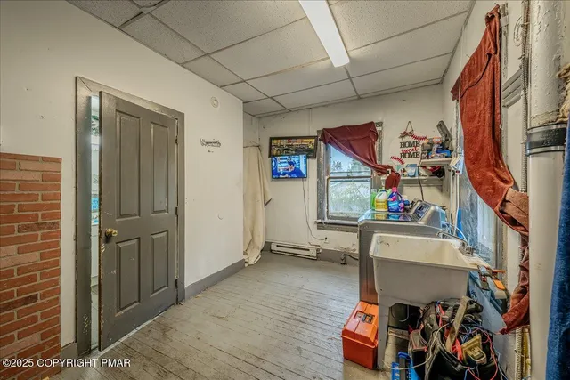 a view of room with furniture