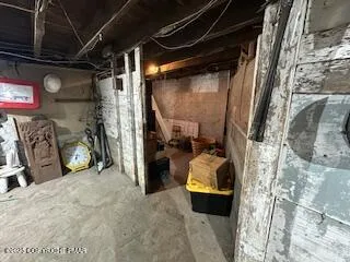 a view of a garage
