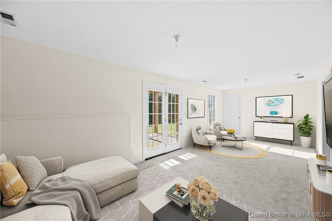 1004 Carter Drive Georgetown, IN 47122 - Photo 38 of 55 Virtual staging of basement family room