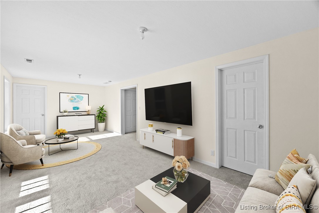 1004 Carter Drive Georgetown, IN 47122 - Photo 40 of 55 Virtual staging of basement family room