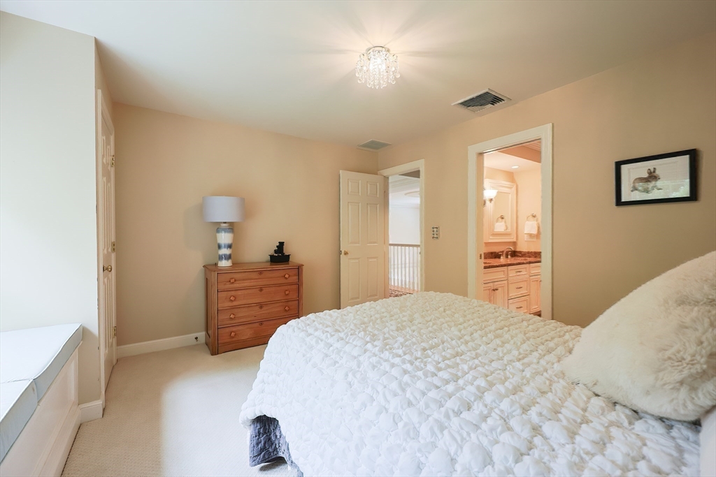83 High Ridge Road Boxford, MA 01921 - Photo 33 of 42 a bedroom with a bed and wooden floor