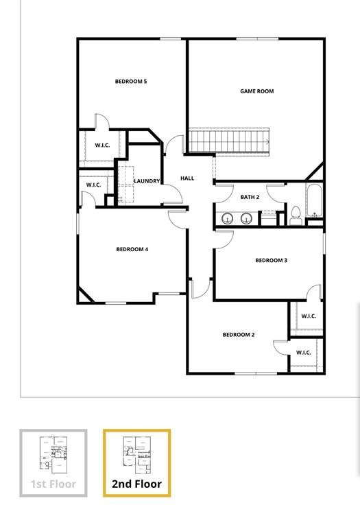 196 Cattlemans Crk Road West Newark, TX 76071 - Photo 24 of 24 Floor plan 2nd floor