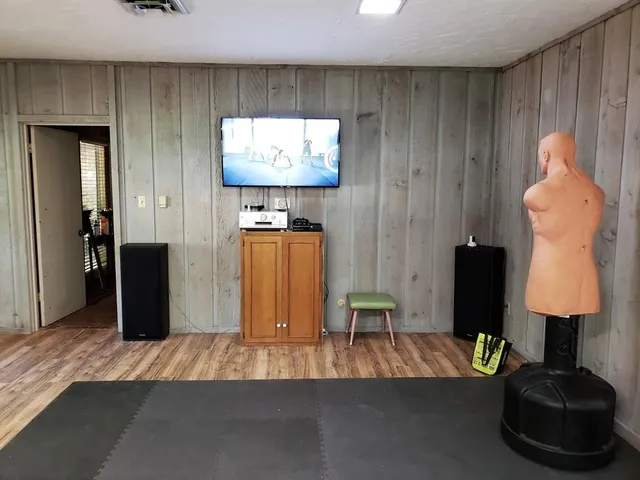 a view of a room with an outdoor space