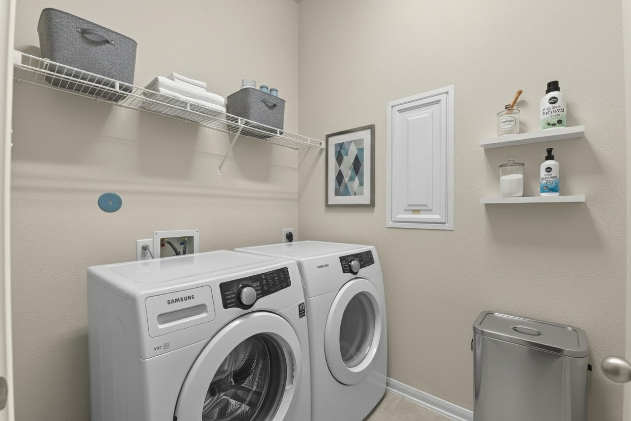 39 Butternut Grove Place Tomball, TX 77375 - Photo 29 of 35 a utility room with dryer and washer