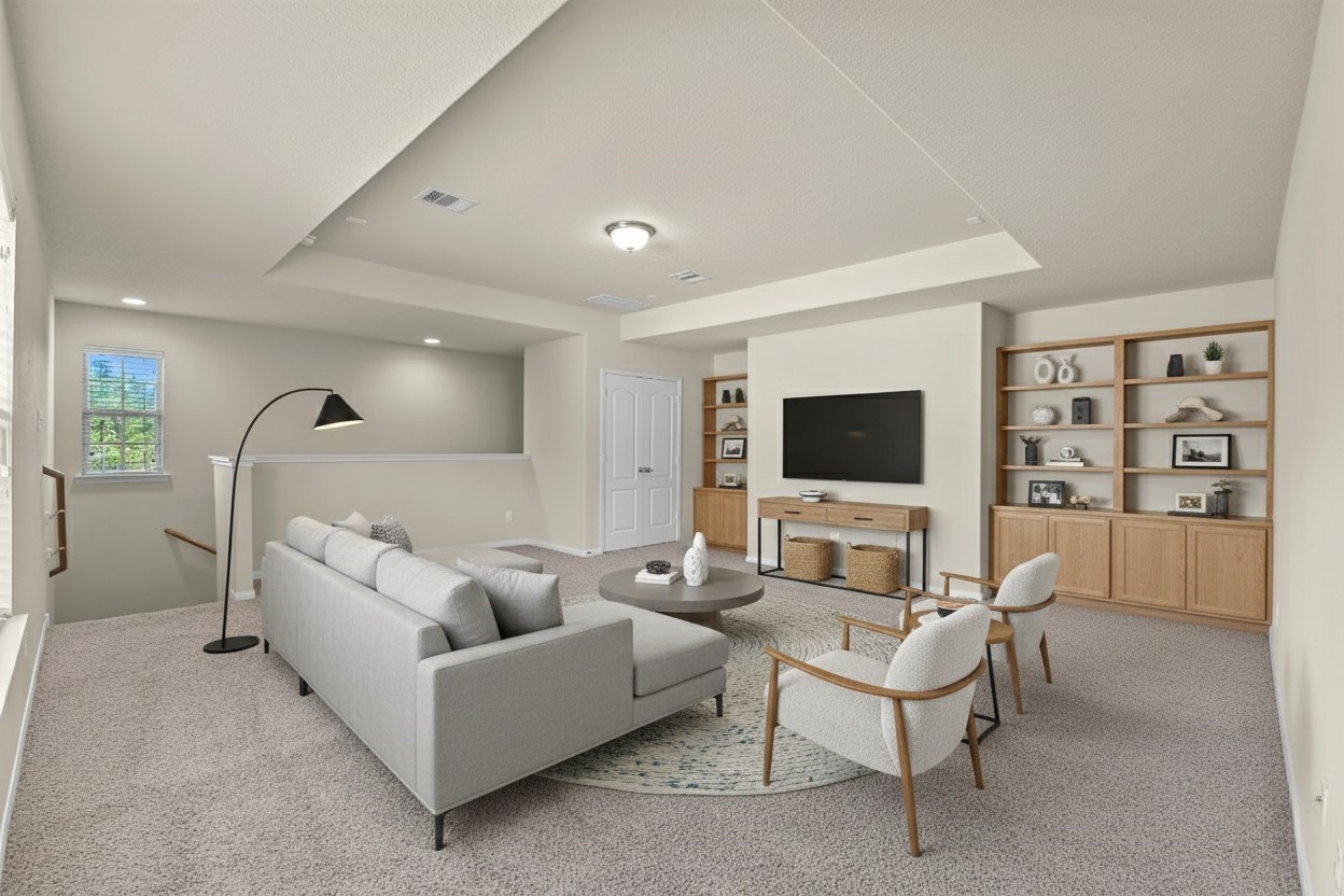 39 Butternut Grove Place Tomball, TX 77375 - Photo 30 of 35 a living room with furniture and a flat screen tv