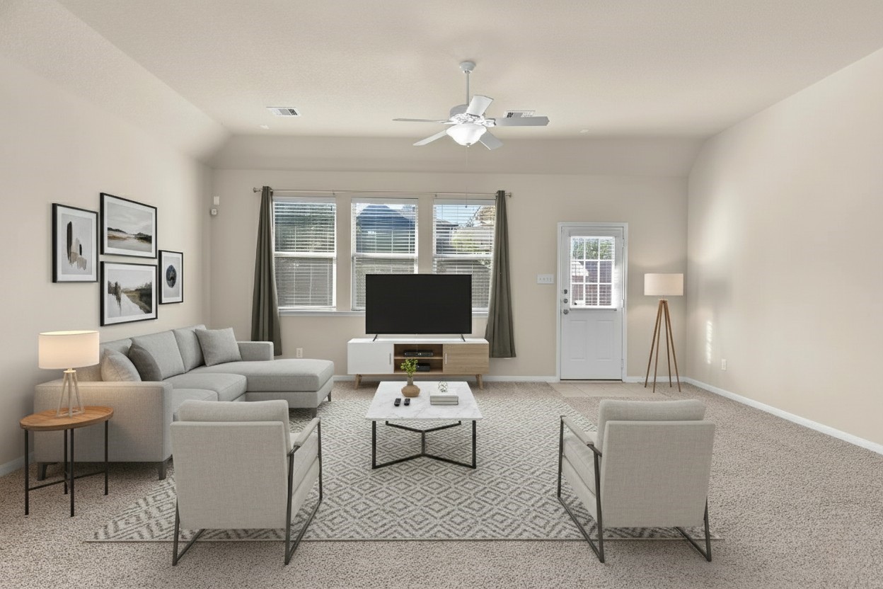 39 Butternut Grove Place Tomball, TX 77375 - Photo 3 of 35 a living room with furniture and a flat screen tv