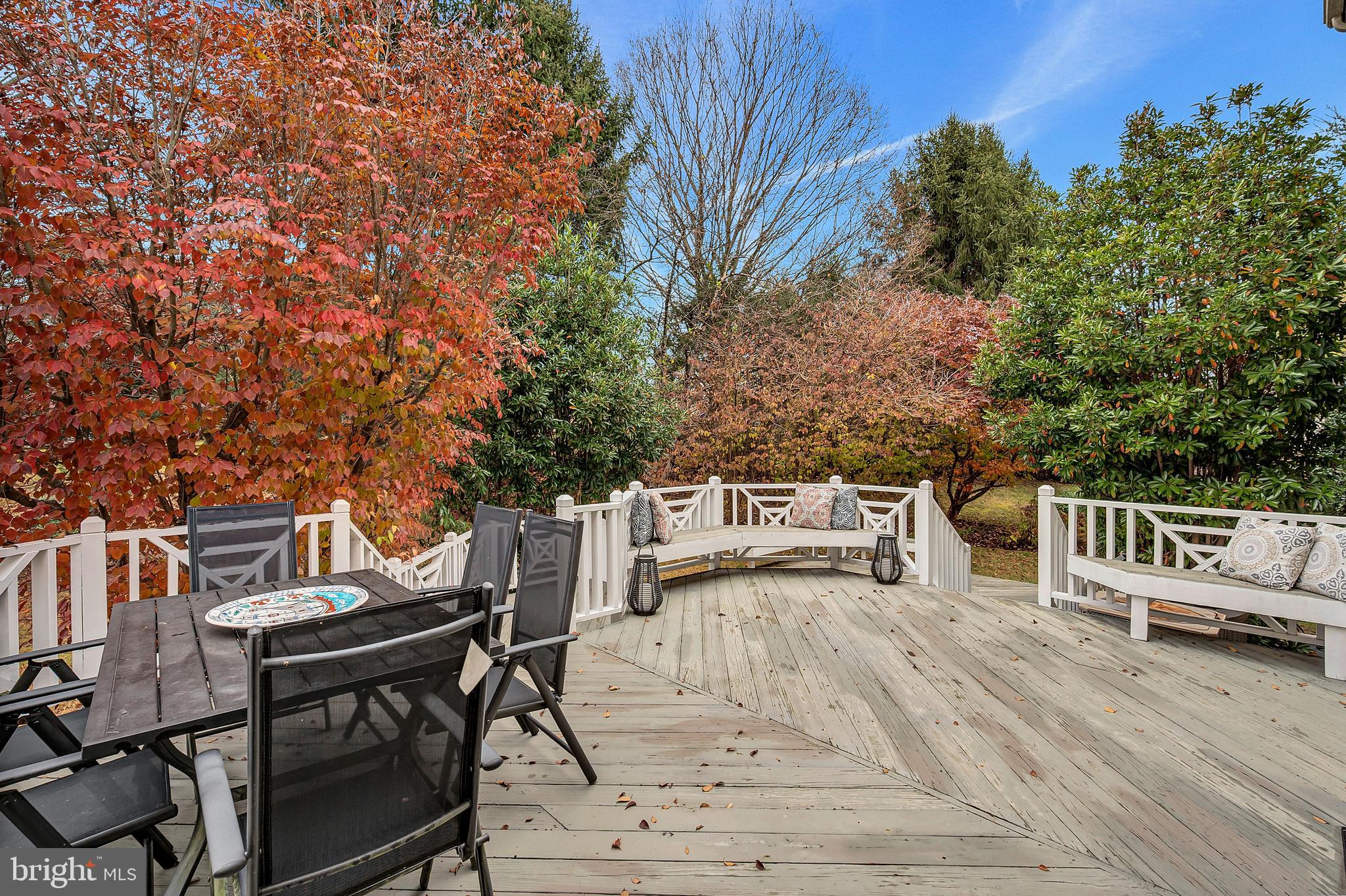 10918 Bells Ridge Drive Potomac, MD 20854 - Photo 39 of 41 a view of a chairs and table on the wooden deck