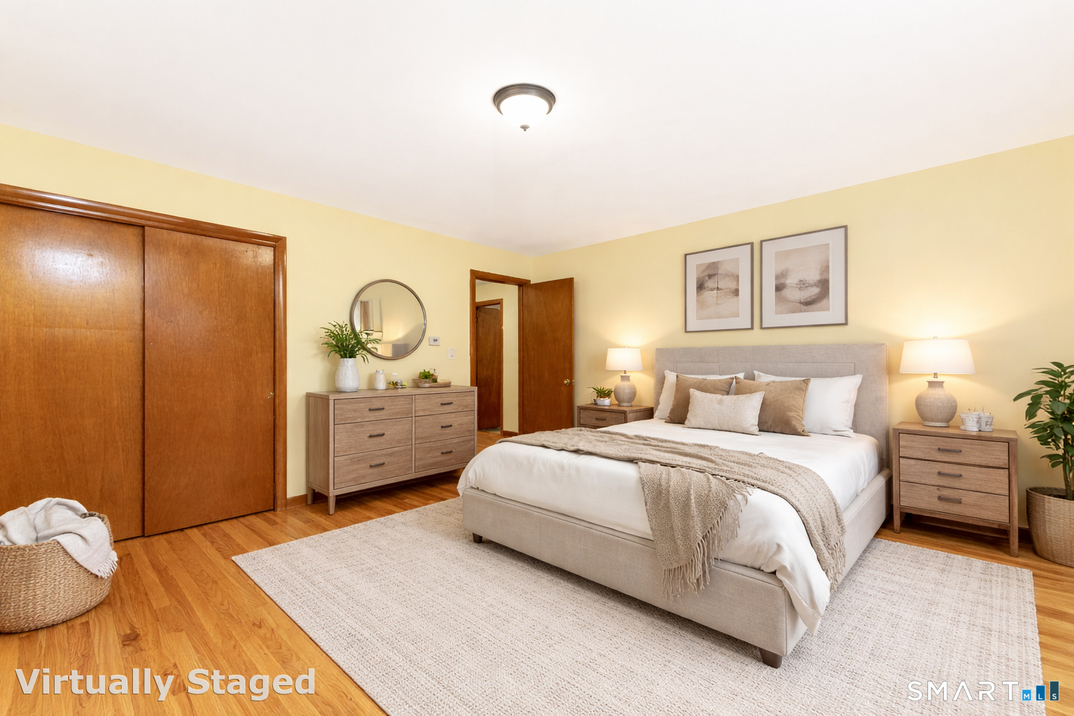 464 French Street Watertown, CT 06779 - Photo 20 of 30 a bedroom with a bed a mirror and lamp