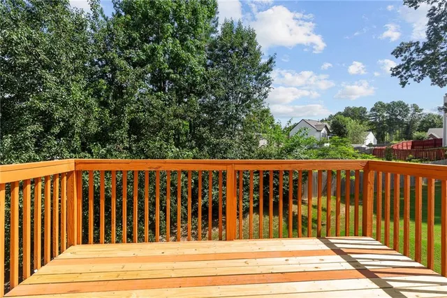 a view of a yard with an outdoor space