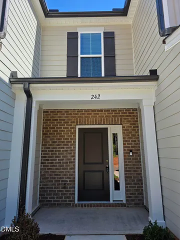 a front view of a house