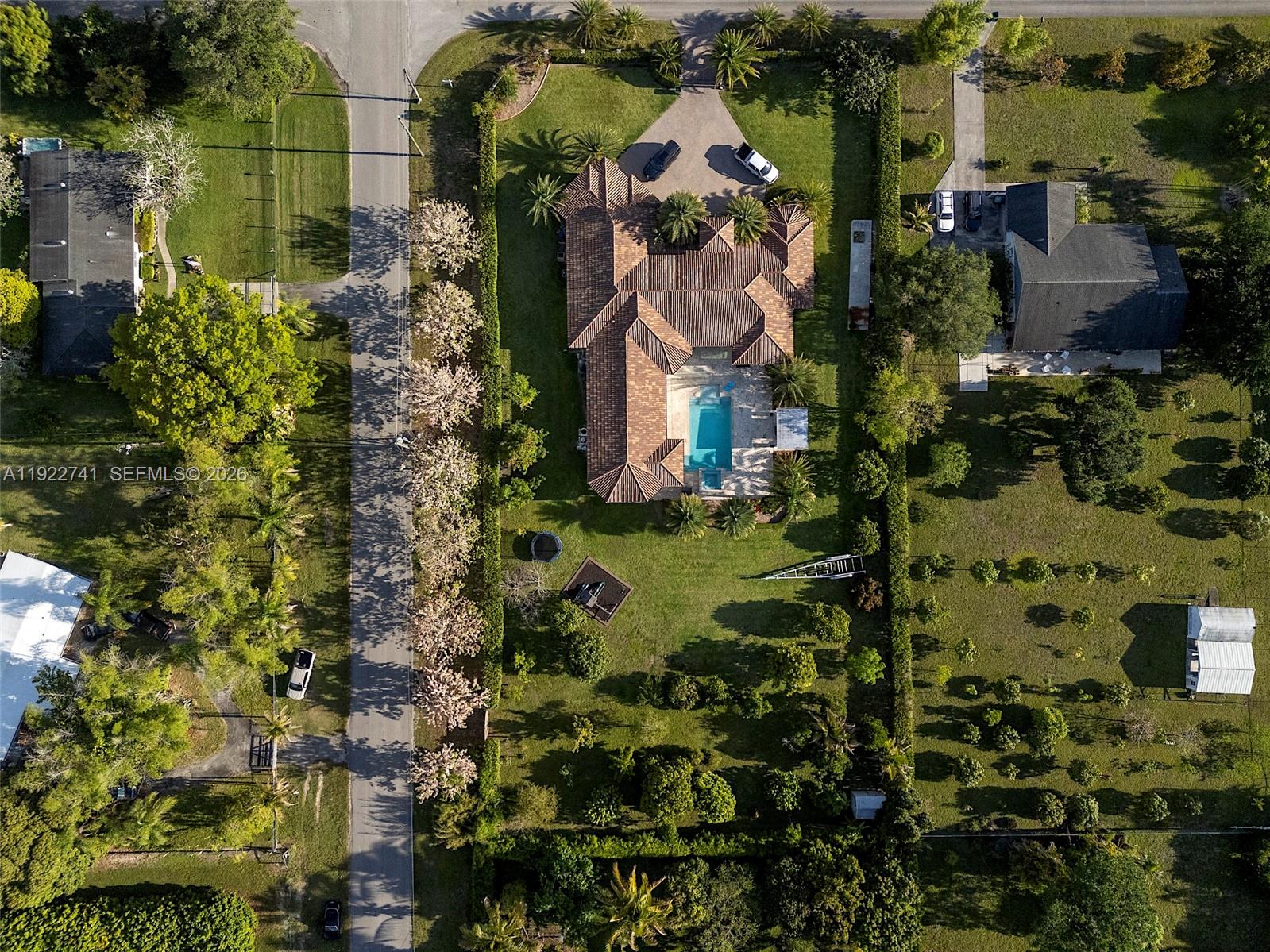 15701 Southwest 254th Street Homestead, FL 33031 - Photo 52 of 52 an aerial view of a house with a yard