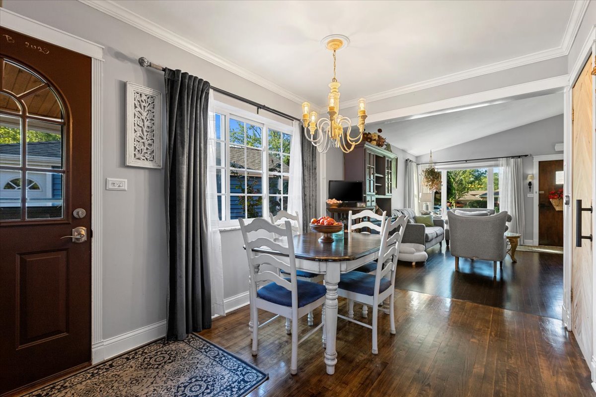 112 Charing Cross Road Lombard, IL 60148 - Photo 6 of 19 a view of a dining room with furniture window and wooden floor