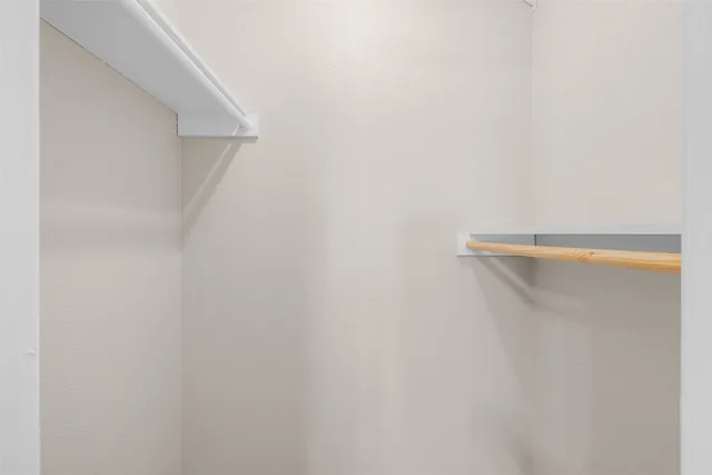 a close up view of racks on the wall