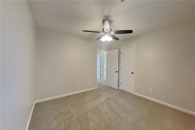 a view of an empty room