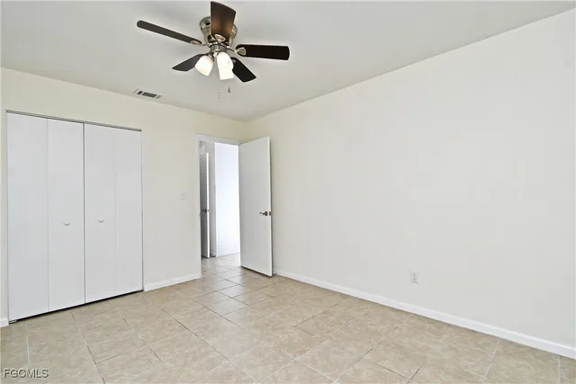 a view of an empty room