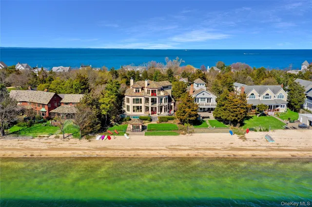a view of building with ocean view