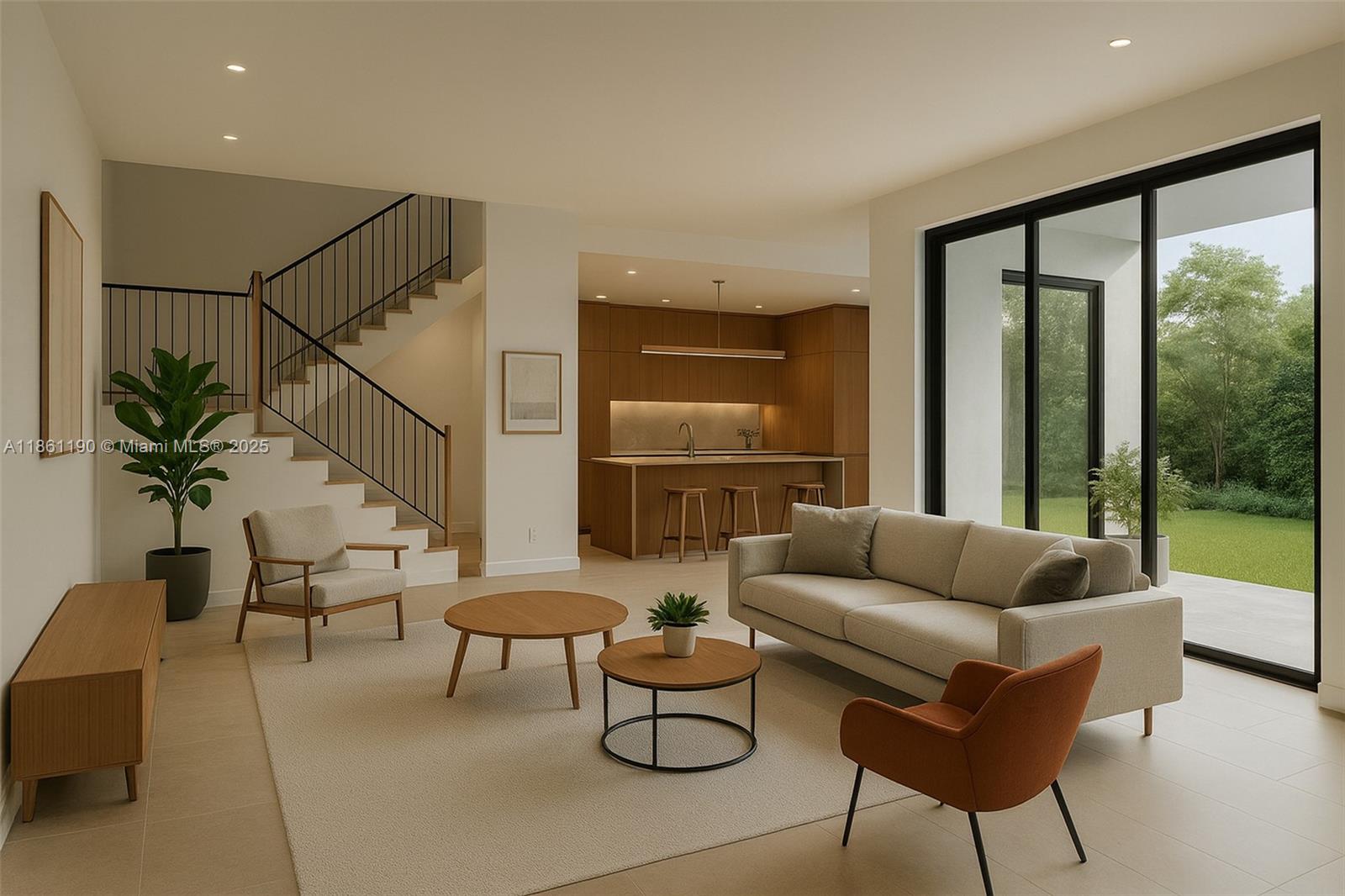 3553 Southwest 14th Street Miami, FL 33145 - Photo 4 of 12 a living room with furniture and a large window