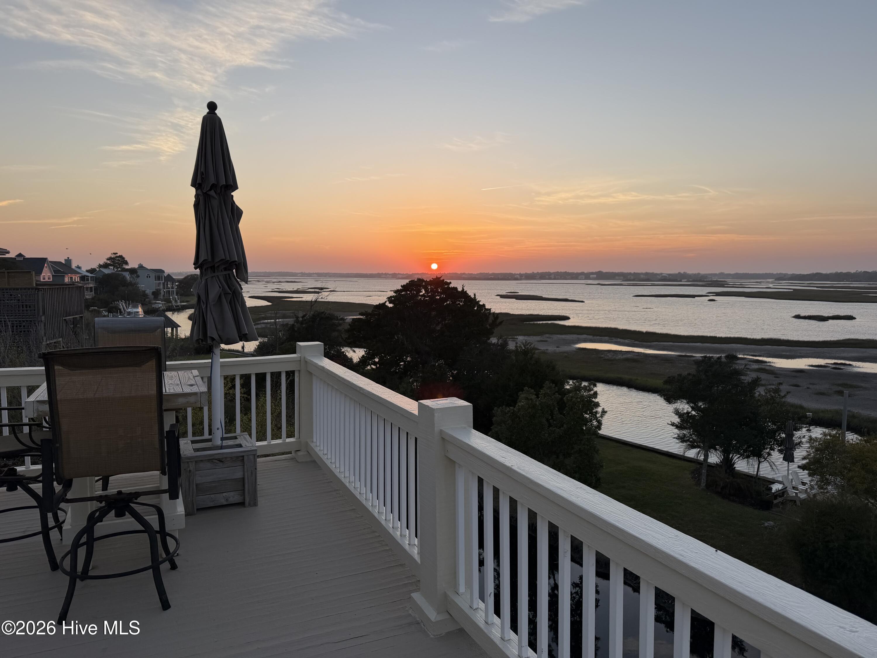 10 W Ridge Surf City, NC 28445 - Photo 33 of 86 sunset view from balcony