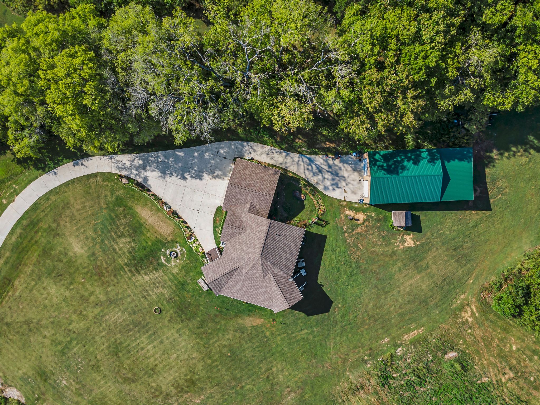 2770 East Sheepneck Road Culleoka, TN 38451 - Photo 26 of 49 an aerial view of a house with pool
