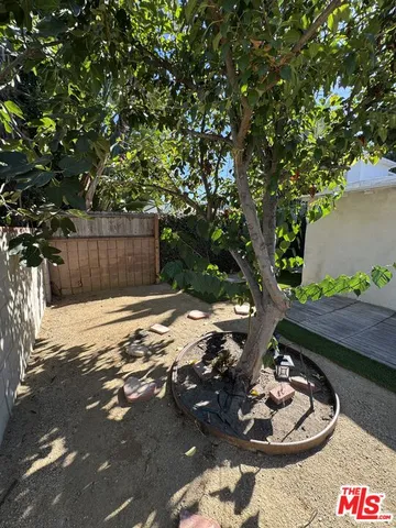 a view of a backyard of the house