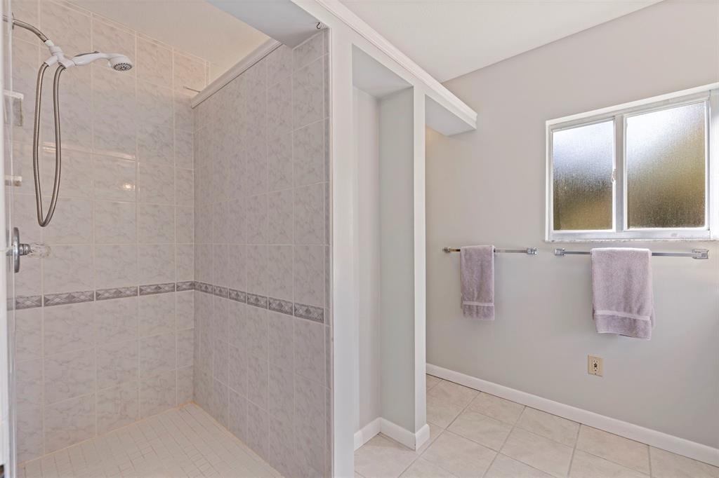 8609 Stoner Road Riverview, FL 33569 - Photo 28 of 66 a bathroom with a shower and a glass door