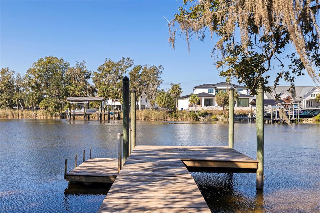 8609 Stoner Road Riverview, FL 33569 - Photo 50 of 66 a view of a lake with boats and trees in the background