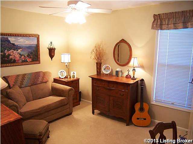 7062 Brunerstown Road Simpsonville, KY 40067 - Photo 21 of 30 Bedroom #2 for this home with newer carpeting, large closet, new ceiling fan/light fixture, window to side acreage and access to the Full Bath
